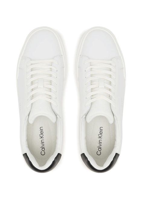 Scarpe Tommy Hilfiger Chunky Cupsole LaceUp LTH Bianco Nero Uomo CALVIN KLEIN | Sneakers | YM0YM01344-01W